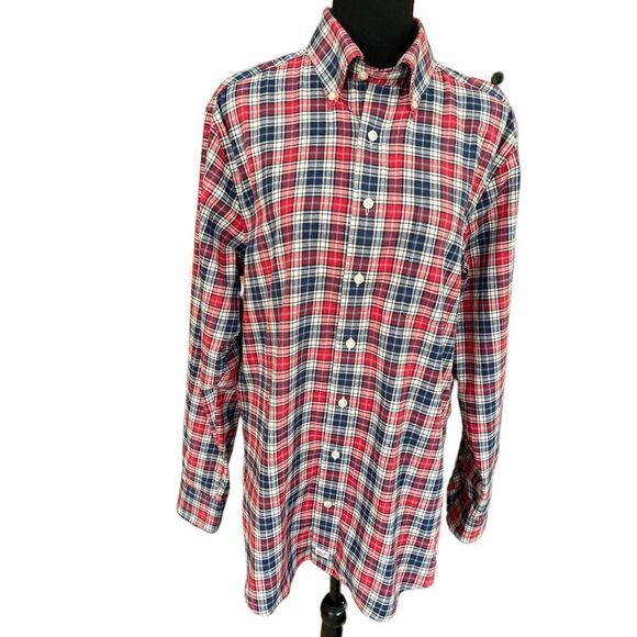 Vineyard Vines Performance plaid slim fit Murray shirt, size M. 100% polyester. - Picture 1 of 5